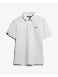 superdry d1 vintage destroy polo μπλουζα ανδρικο m1110451a-01c white