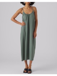 vero moda vmluna singlet ankle dress noos 10286077-laurel wreath darkgreen