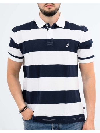 nautica μπλουζα πολο κμ row polo shirt 3ncn1cr0121-908 white σε προσφορά
