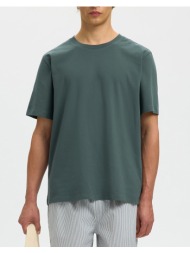selected slmatlas ss o-neck tee noos 16100145-balsam green green