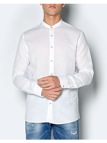 brokers ανδρικο πουκαμισο regular μ/μ 2301666108-1 white