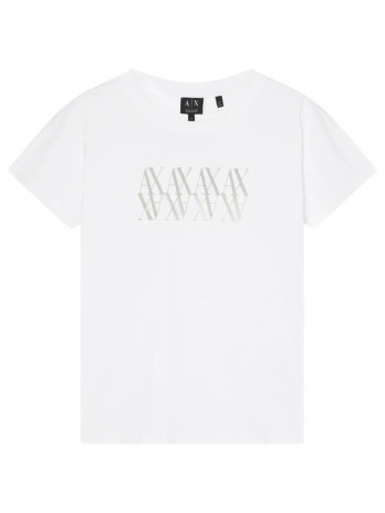 armani exchange t-shirt xw002290af17172-u0002 white σε προσφορά