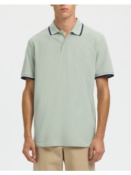 selected slmslim-atlas sport ss polo noos 16095852-aqua graynavywhite mintgreen