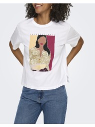 only onlsusan s/s print top box jrs 15372179-bright whitesusan interantional white