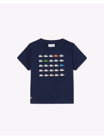 lacoste μπλουζα κμ tee-shirt ss 3tj6943-166 navyblue σε προσφορά