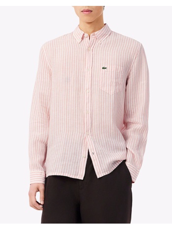 lacoste πουκαμισο μμ shirt ls 3ch6985-tim lightpink σε προσφορά