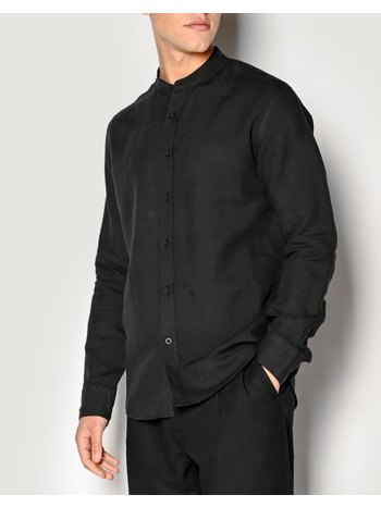 brokers ανδρικο πουκαμισο regular μ/μ 2301666108-80 black