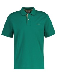 gant μπλουζα κμ reg contrast pique ss polo 3g2062026-376 green
