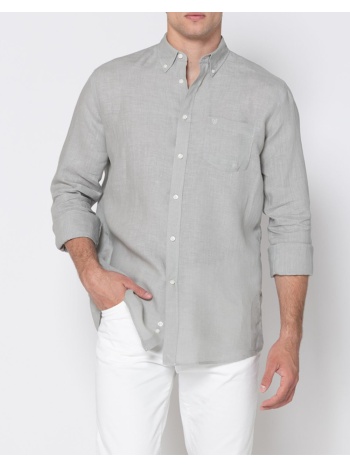 the bostonians πουκαμισο λινο regular fit plain linen σε προσφορά