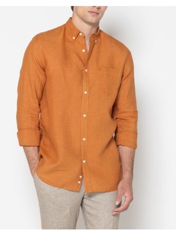 the bostonians πουκαμισο λινο regular fit plain linen σε προσφορά