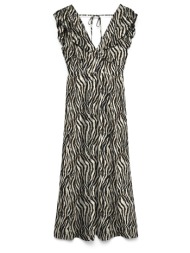 vero moda vmeasy joy s/l detail ankle dress wvn 10345505-oatmealdolly multi