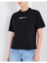 karl lagerfeld jeans klj reg ss frame tee b2w17069-999 black
