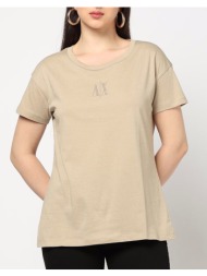 armani exchange t-shirt xw000830af10356-u6223 sandybrown