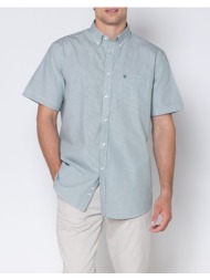 the bostonians πουκαμισο acorn ποπλινα regular fit stripe poplin button-down regular fit 3bas4444-gr