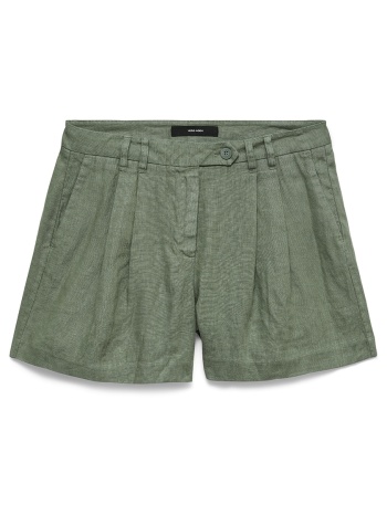 vero moda vmlaica mw flowy linen shorts 10346659-laurel σε προσφορά