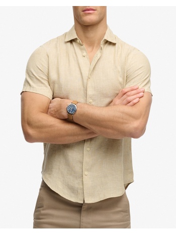 superdry d3 stud riviera s/s linen shirt πουκαμισο ανδρικο σε προσφορά