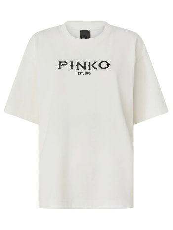 pinko carmagnola t-shirt jersey vint 106872a3b3-z05 white