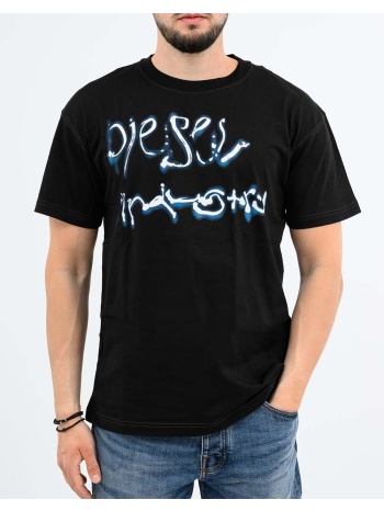 diesel t-norm-v8 t-shirt a205110qiam-9xx black σε προσφορά