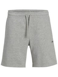 jjre jrebgorm reg rebel logo sweat shorts sn 12271107-light grey melange lightgray