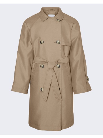 vero moda jan vmdoreen long trenchcoat girl 10302607-silver
