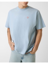 guess jeans gj ss cn os mini triangle tee μπλουζα ανδρικο m4yi46k8fq4-g7p4 lightblue