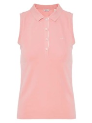 gant μπλουζα χμ contrast sleeveless pique polo 3gw4201475-663 pink