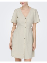 only onlvita life s/s short dress noos wvn 15317914-pumice stone biege
