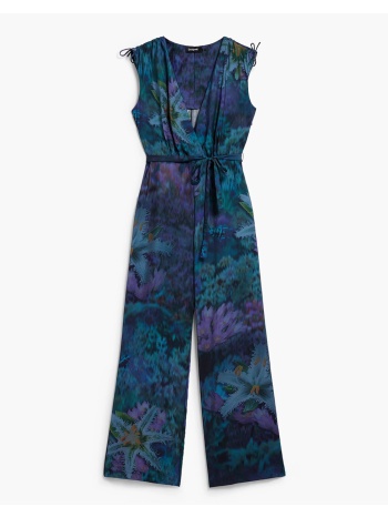 desigual jumpsuit_floresazul ολοσωμη φορμα γυναικειο σε προσφορά