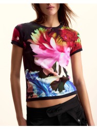 desigual ts_multiflowers_lac μπλουζα γυναικειο 26swtk49-9019 multi