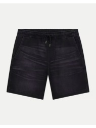 guess jeans gj jogger denim short σορτς ανδρικο m6gd35d8003-gclb black