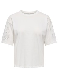 only onltally s/s round neck box top jrs 15375859-cloud dancercircle lia offwhite