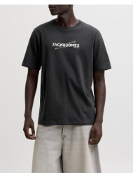 jack&jones jcoeterna front print tee ss crew fst 12298583-black black