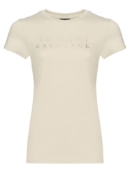 armani exchange t-shirt xw002289af17173-u6275 biege