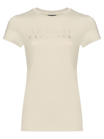 armani exchange t-shirt xw002289af17173-u6275 biege