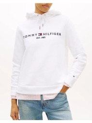 tommy hilfiger heritage hilfiger hoodie ls ww0ww31998-ybr white