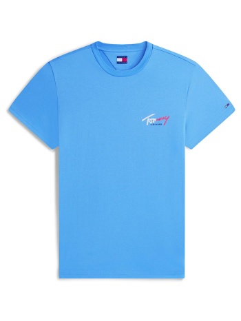 tommy jeans tjm slim sign chest ss tee ext new