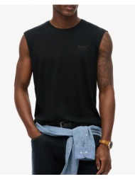 superdry d4 ovin essential logo tank ub μπλουζα ανδρικο m6010820a-02a black