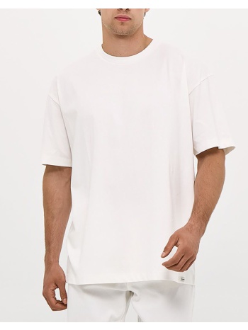 brokers ανδρικο t-shirt 26017220752-3 ecru