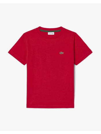 lacoste μπλουζα κμ core tee 3tj0826-240 red
