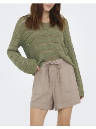 only onlpamela ls v-neck pullover cc knt 15363058-mermaid olive