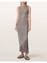 all saints dress w191de-pebble grey gray