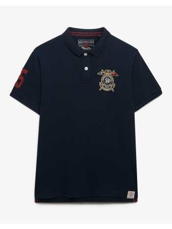 superdry d2 crest polo μπλουζα ανδρικο m1110466a-49p