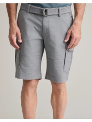 navy&green βερμουδα cargo με ζωνη 24re.123/cgv.2-frost grey gray