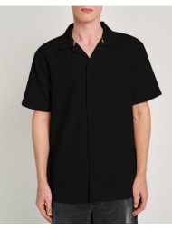staff ocean man shirt short sleeve 100%co 61-201.055-ν0090 black