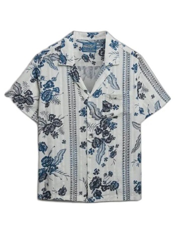superdry d4 ovin beach printed s/s shirt πουκαμισο