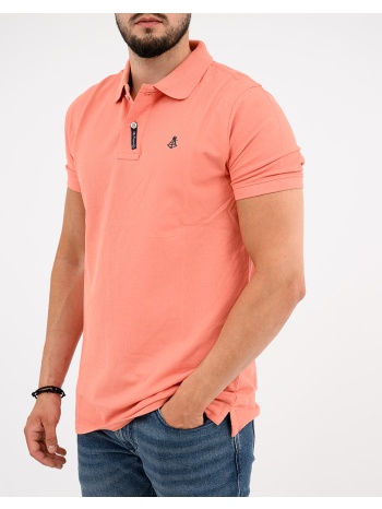 explorer μπλουζα polo basic 2621102000-salmon coral