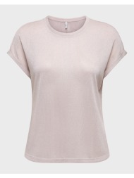 only onlamber ss o-neck shine top jrs 15343485-pale lilacgoldglitter lightpink
