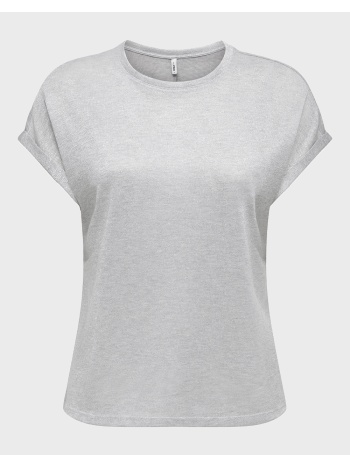 only onlamber ss o-neck shine top jrs 15343485-light grey