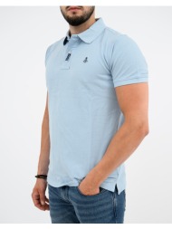 explorer μπλουζα polo basic 2621102000-light blue lightblue
