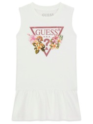 guess interlock sleeveless dress φορεμα παιδικο girl k4rk23ka6w4-f0c9 offwhite